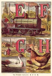 Das Kinderalphabet, E, F, G, H